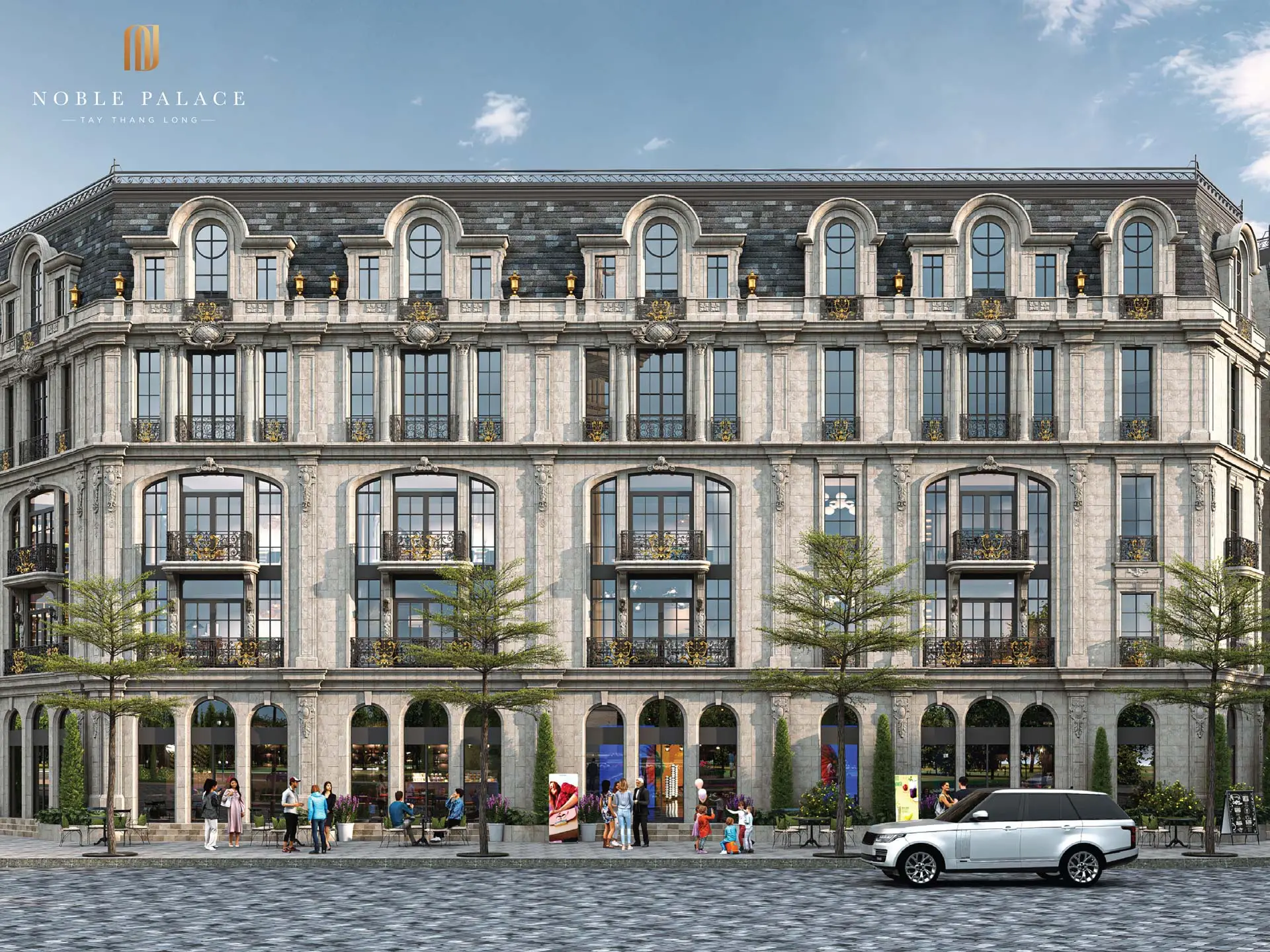 phoi canh truc dien grand shophouse noble palace tay thang long